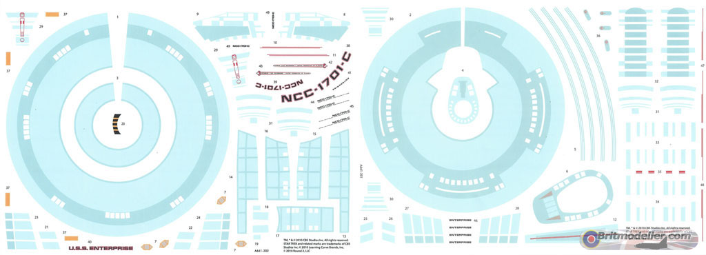 NCC-1701-C & NCC-1701-E Enterprise - AMT 1:2500 - Sci-fi & Real